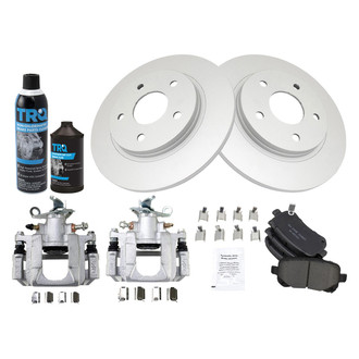 TRQ® - Rear Disc Brake Kit with Ceramic Pads and Calipers
