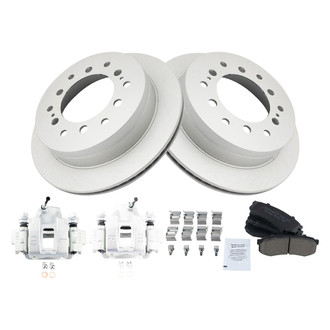 TRQ® - Performance Ceramic Rear Brake Kit with Calipers