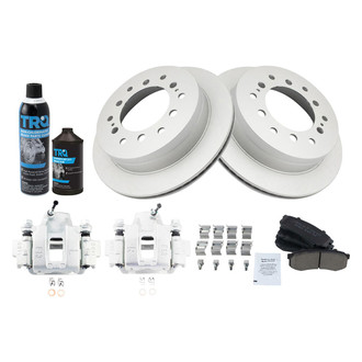 TRQ® - Performance Ceramic Rear Brake Kit with Calipers