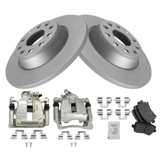 TRQ® - Rear Disc Brake Kit with Ceramic Pads and Calipers