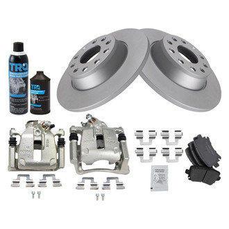 TRQ® - Rear Disc Brake Kit with Ceramic Pads and Calipers