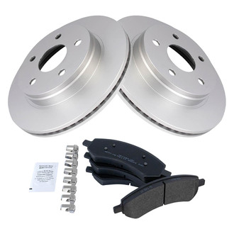 TRQ® - Front Disc Brake Kit with Semi-Metallic Pads