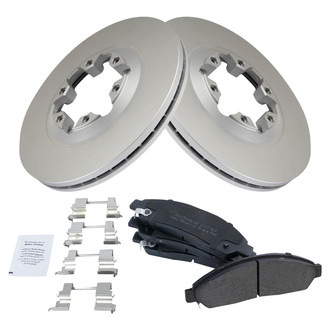 TRQ® - Front Disc Brake Kit with Semi-Metallic Pads