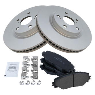 TRQ® - Front Disc Brake Kit with Semi-Metallic Pads