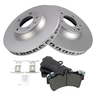 TRQ® - Front Disc Brake Kit with Semi-Metallic Pads