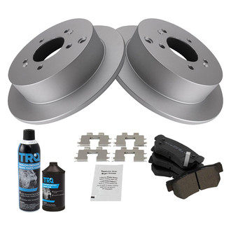 TRQ® - Rear Disc Brake Kit with Semi-Metallic Pads