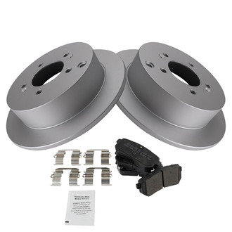 TRQ® - Rear Disc Brake Kit with Semi-Metallic Pads