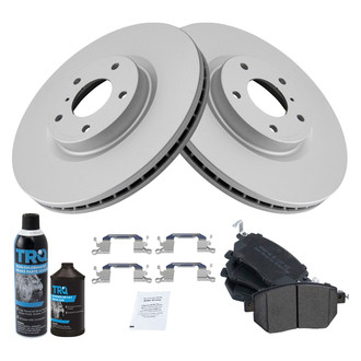 TRQ® - Front Disc Brake Kit with Semi-Metallic Pads