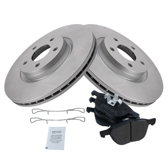 TRQ® - Front Disc Brake Kit with Semi-Metallic Pads