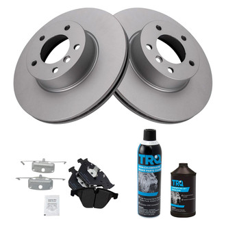 TRQ® - Front Disc Brake Kit with Semi-Metallic Pads