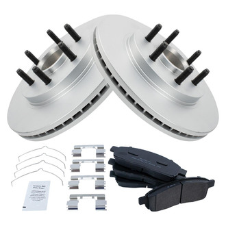 TRQ® - Front Disc Brake Kit with Semi-Metallic Pads