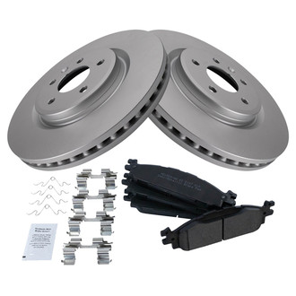 TRQ® - Front Disc Brake Kit with Semi-Metallic Pads