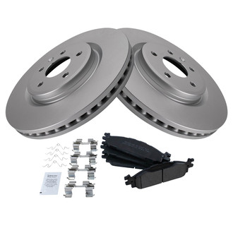 TRQ® - Front Disc Brake Kit with Semi-Metallic Pads