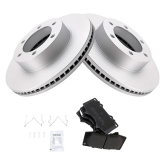 TRQ® - Front Disc Brake Kit with Semi-Metallic Pads