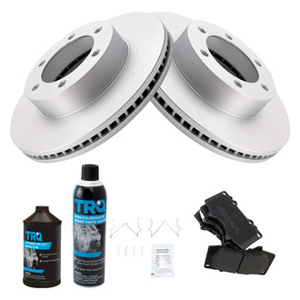 TRQ® - Front Disc Brake Kit with Semi-Metallic Pads