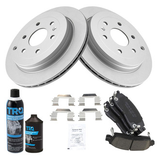 TRQ® - Rear Disc Brake Kit with Ceramic Pads