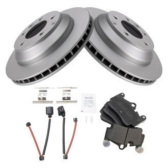 TRQ® - Rear Disc Brake Kit with Semi-Metallic Pads