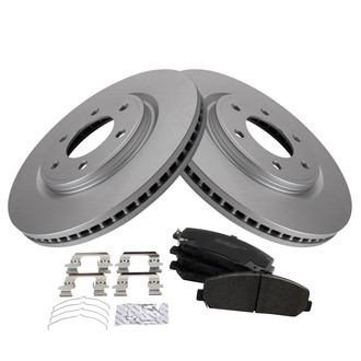 TRQ® - Front Disc Brake Kit with Semi-Metallic Pads