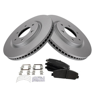 TRQ® - Front Disc Brake Kit with Semi-Metallic Pads