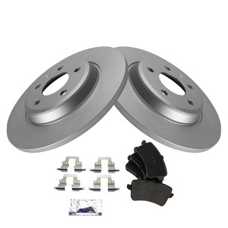 TRQ® - Rear Disc Brake Kit with Semi-Metallic Pads