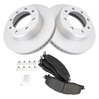 TRQ® - Front Disc Brake Kit with Semi-Metallic Pads