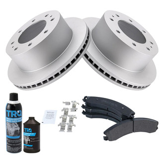 TRQ® - Rear Disc Brake Kit with Semi-Metallic Pads