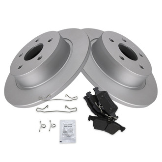 TRQ® - Rear Disc Brake Kit with Semi-Metallic Pads