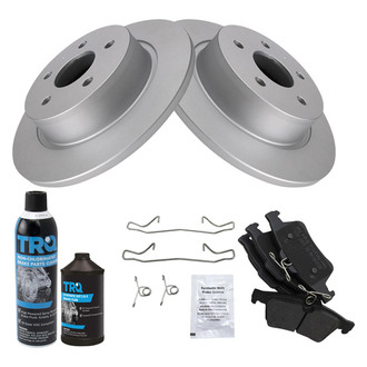 TRQ® - Rear Disc Brake Kit with Semi-Metallic Pads