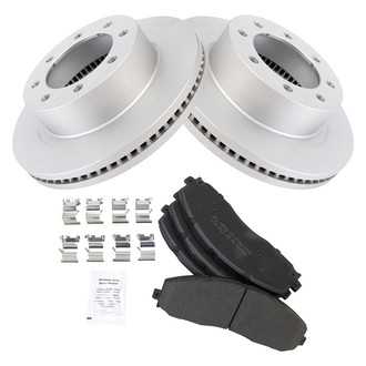 TRQ® - Front Disc Brake Kit with Semi-Metallic Pads