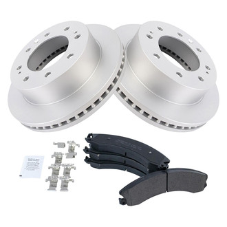 TRQ® - Front Disc Brake Kit with Semi-Metallic Pads