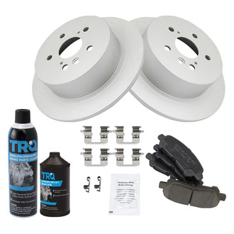 TRQ® - Rear Disc Brake Kit with Ceramic Pads