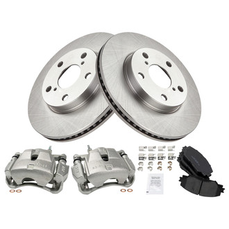 TRQ® - Front Disc Brake Kit with Ceramic Pads and Calipers