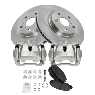 TRQ® - Front Disc Brake Kit with Ceramic Pads and Calipers