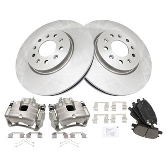TRQ® - Front Disc Brake Kit with Ceramic Pads and Calipers