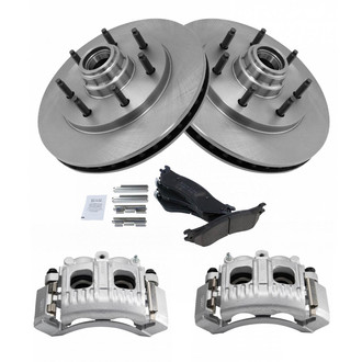 TRQ® - Front Disc Brake Kit with Ceramic Pads and Calipers