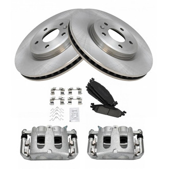 TRQ® - Front Disc Brake Kit with Ceramic Pads and Calipers