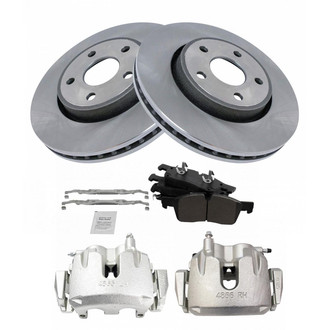 TRQ® - Front Disc Brake Kit with Ceramic Pads and Calipers