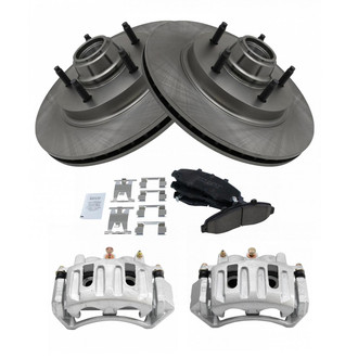 TRQ® - Front Disc Brake Kit with Ceramic Pads and Calipers