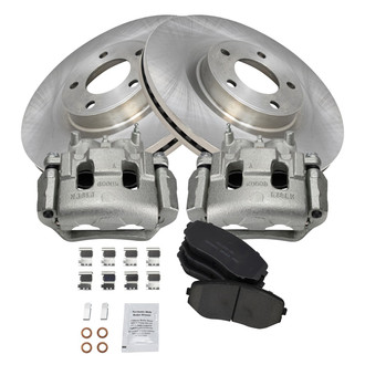 TRQ® - Front Disc Brake Kit with Ceramic Pads and Calipers