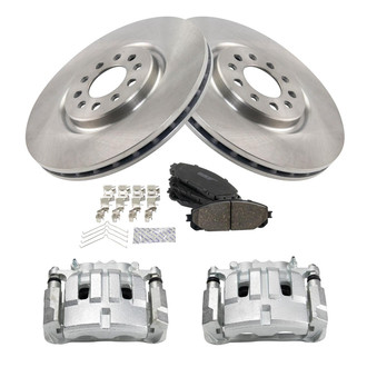 TRQ® - Front Disc Brake Kit with Ceramic Pads and Calipers