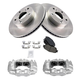 TRQ® - Front Disc Brake Kit with Ceramic Pads and Calipers