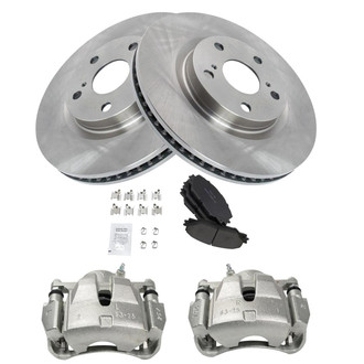 TRQ® - Front Disc Brake Kit with Ceramic Pads and Calipers