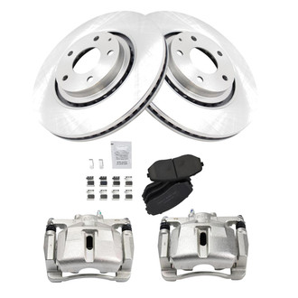 TRQ® - Front Disc Brake Kit with Ceramic Pads and Calipers