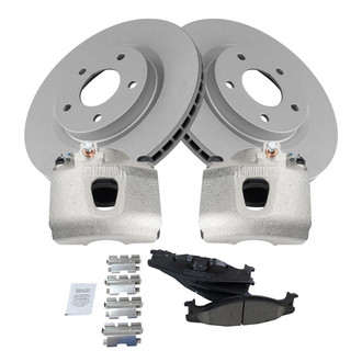 TRQ® - Front Disc Brake Kit with Ceramic Pads and Calipers