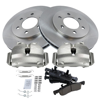 TRQ® - Front Disc Brake Kit with Ceramic Pads and Calipers