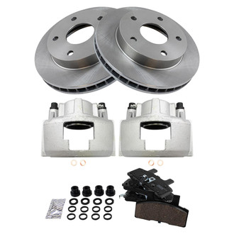 TRQ® - Front Disc Brake Kit with Ceramic Pads and Calipers