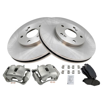 TRQ® - Front Disc Brake Kit with Ceramic Pads and Calipers