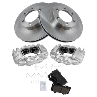 TRQ® - Front Disc Brake Kit with Ceramic Pads and Calipers