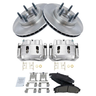 TRQ® - Front Disc Brake Kit with Ceramic Pads and Calipers