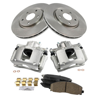 TRQ® - Front Disc Brake Kit with Ceramic Pads and Calipers